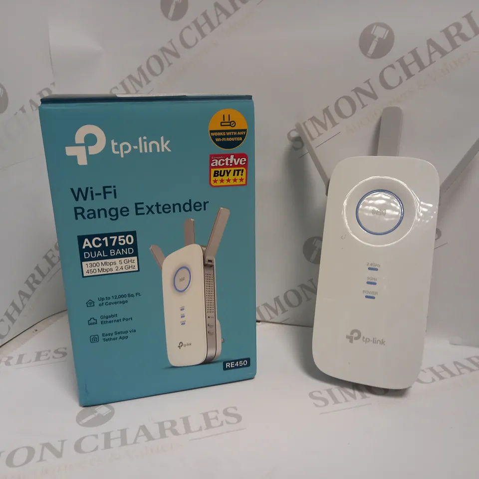 TP-LINK RE450 AC1750 DUAL BAND WIFI RANGE EXTENDER RRP £59.99