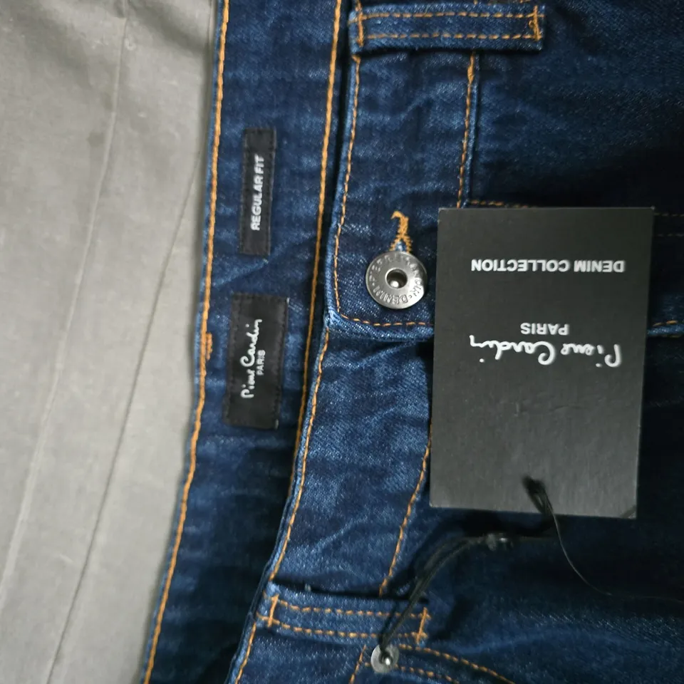 PIERRE CARDIN DENIM JEANS – REGULAR FIT, BLUE, UK 40 (40R)