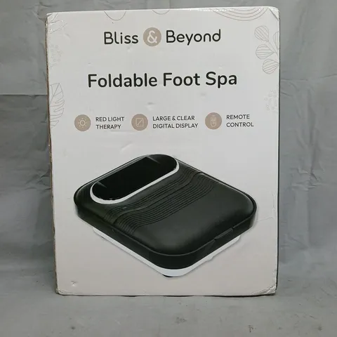 BLISS & BEYOND FOLDABLE FOOT SPA