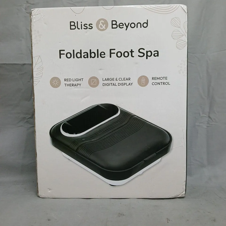 BLISS & BEYOND FOLDABLE FOOT SPA