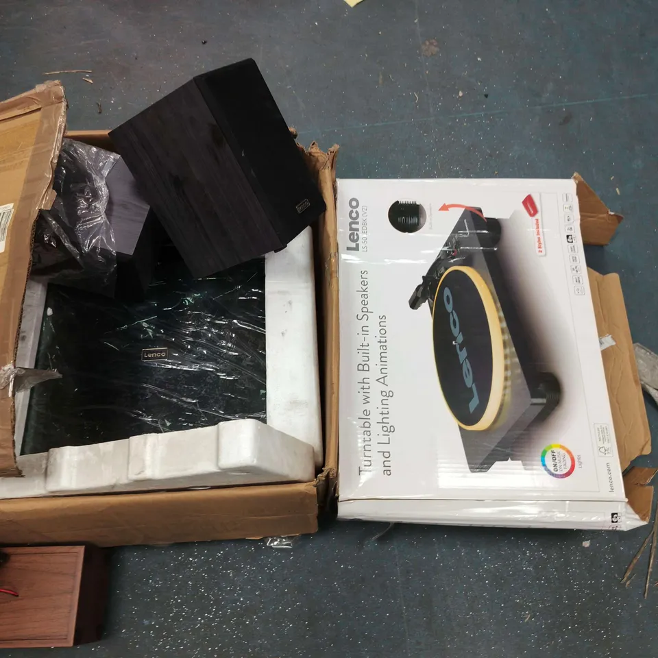 LOT OF 10 ASSORTED AUDIO ITEMS TO INCLUDE VARIOUS LENCO TURNTABLES, CD-PLAYER AND IKARAO SHELL S1