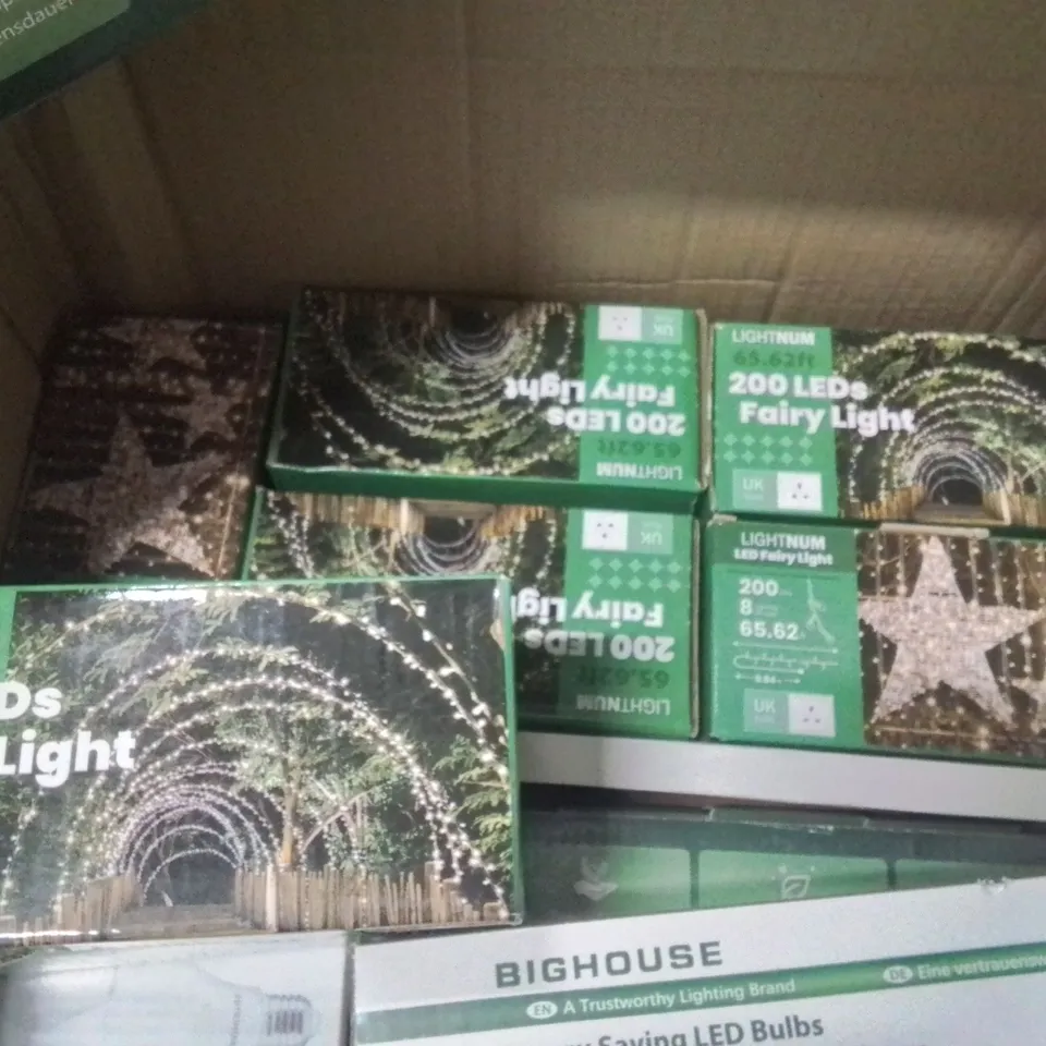 LARGE BOX CONTAINING VARIOUS ASSORTED LIGHT BULBS ECT.