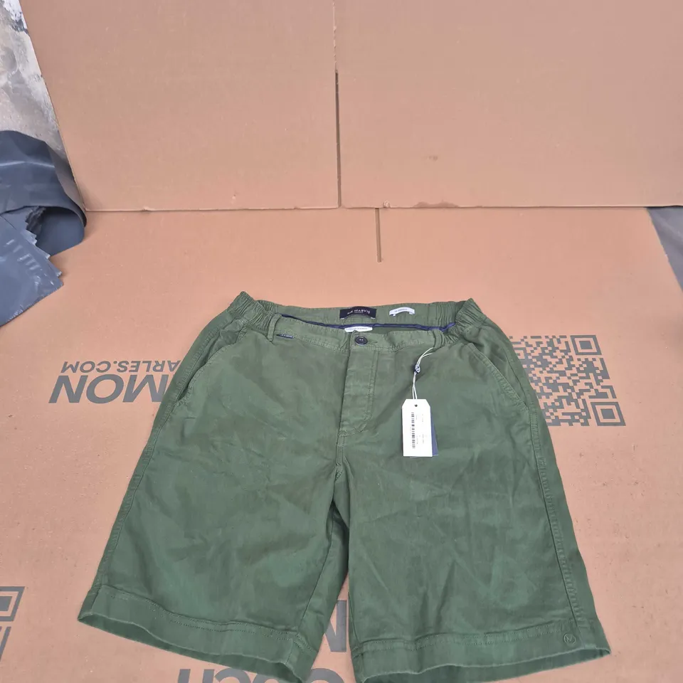 MR MARVIS THE ORIGINALS OLIVE GREEN SHORTS, UK 34 (W34/LARGE)