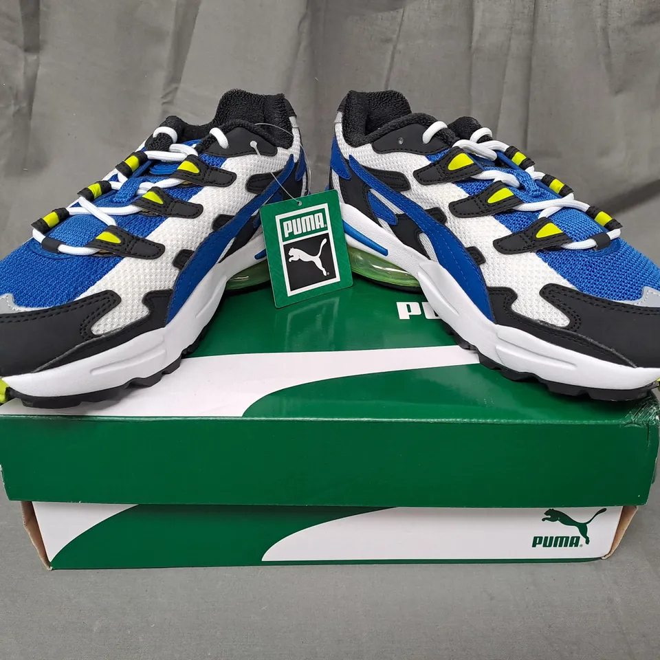 BOXED PAIR OF PUMA CELL ALIEN SHOES IN MULTICOLOUR UK SIZE 6