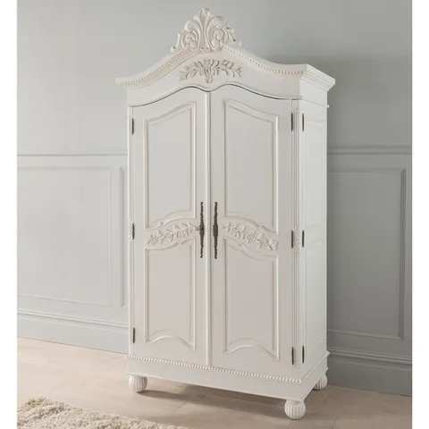 BRAND NEW BOXED AND PALLETISED HOMESDIRECT 365 ANTIQUE FRENCH WARDROBE- LARGE(12 BOXES)