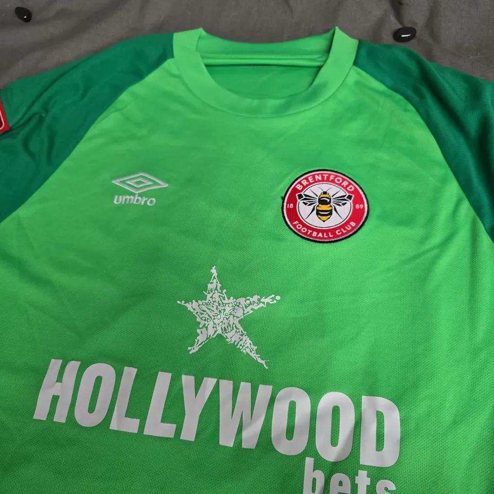 BRENTFORD FC GOALKEEPER SHIRT - STRAVOSHA 21 - SIZE L
