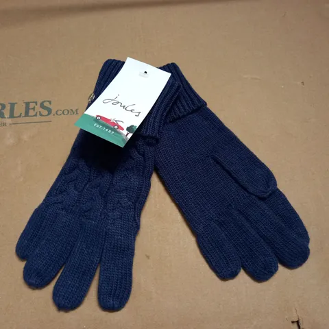 JOULES ELENA NAVY BLUE GLOVES - ONE SIZE