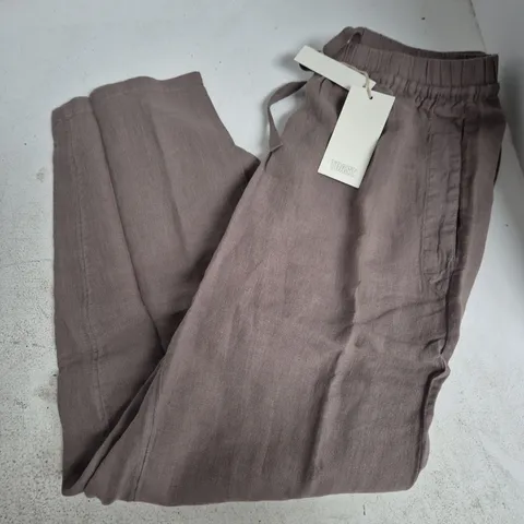 TOAST ALFIE GARMENT DYED LINEN TROUSERS – SIZE M – LINEN