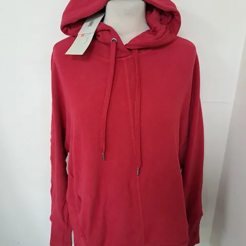 SWEATY BETTY LIBERATE LUXE FLEECE HOODY IN VINE RED - S
