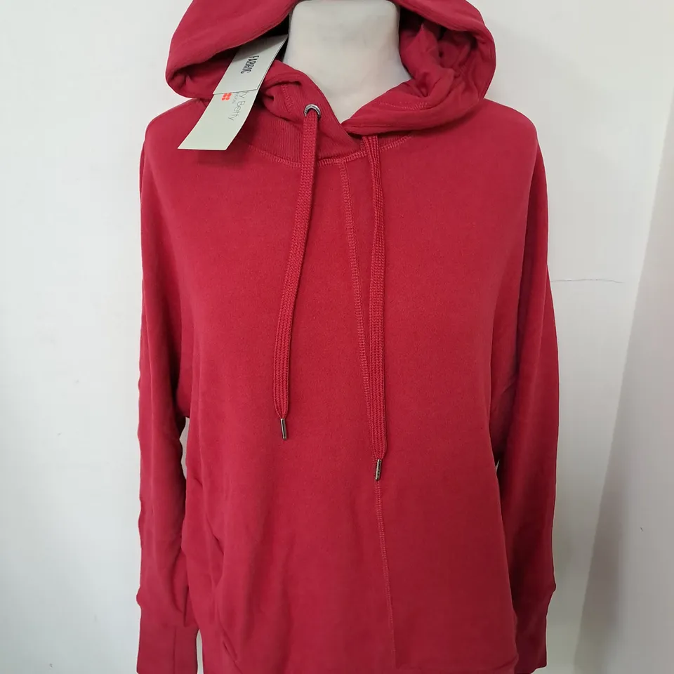 SWEATY BETTY LIBERATE LUXE FLEECE HOODY IN VINE RED - S