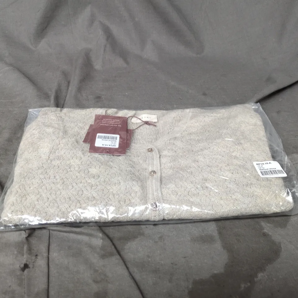 BAGGED POETRY WOMEN'S CARDIGAN – NATURAL STONE, UK 10 (US 6, DE 36)