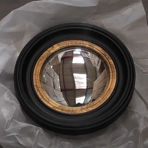 BOXED HOMES DIRECT 365 DEEP BLACK FRAMED CONVEX MIRROR