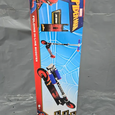 BOXED SPIDERMAN FOLDING IN LINE SCOOTER