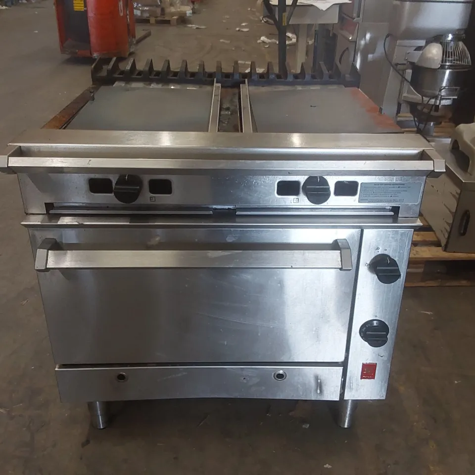 FALCON G1006FX TB CHIEFTAIN TWIN BULLSEYE SOLID TOP OVEN RANGE