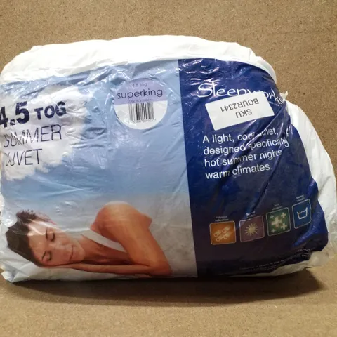 SLEEPWORKS 4.5 TOG SUMMER DUVET - SUPERKING