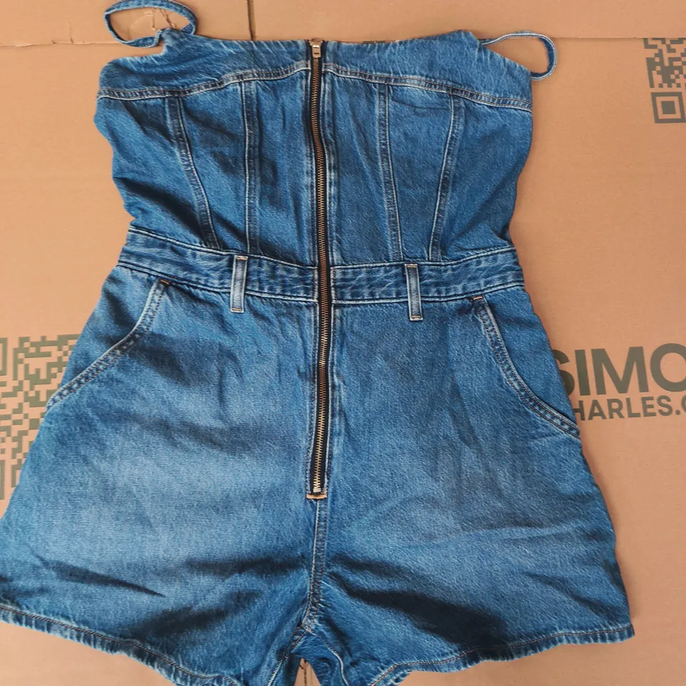 LEVIS DENIM ROMPER/PLAYSUIT WITH BACK ZIP SIZE LARGE