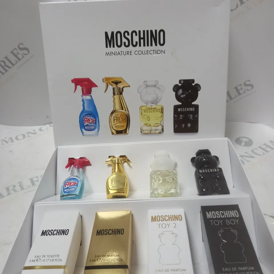 MOSCHINO MINIATURE COLLECTION GIFT SET, 4X5ML FOR HIM AND HER