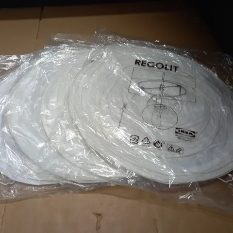 LOT OF 4 IKEA REGOLITH LIGHT SHADES