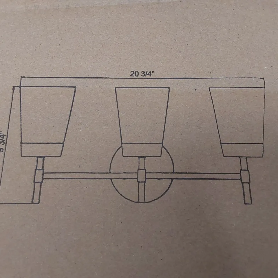 BOXED KENROY HOME WALL MOUNTED LIGHT FIXTURE (1 BOX)