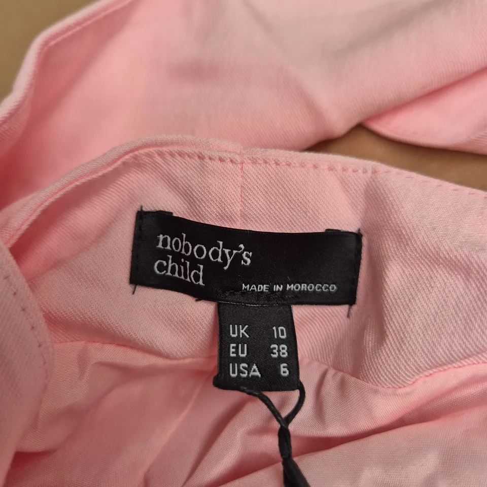 NOBODY'S CHILD PINK REIGN MIDI DRESS – UK 10 (EU 38), MADE IN MOROCCO, WITH TAGS