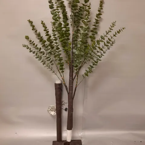 BOXED SARA DAVIES PRE-LIT INDOOR OUTDOOR EUCALYPTUS TREE - COLLECTION ONLY