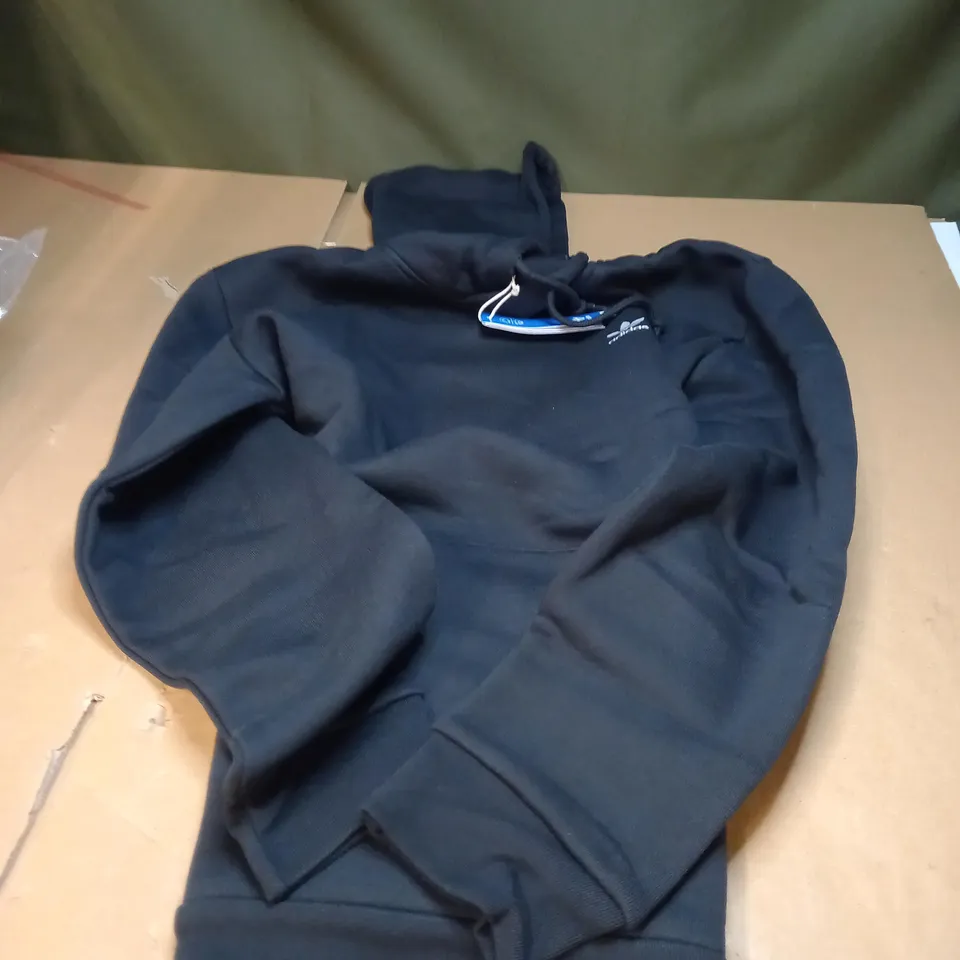BLACK ESSENTIAL ADIDAS HOODY - LARGE 