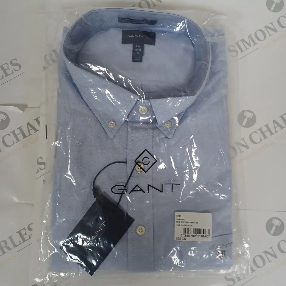GANT REGULAR OXFORD SHIRT IN CAPRI BLUE SIZE XXL