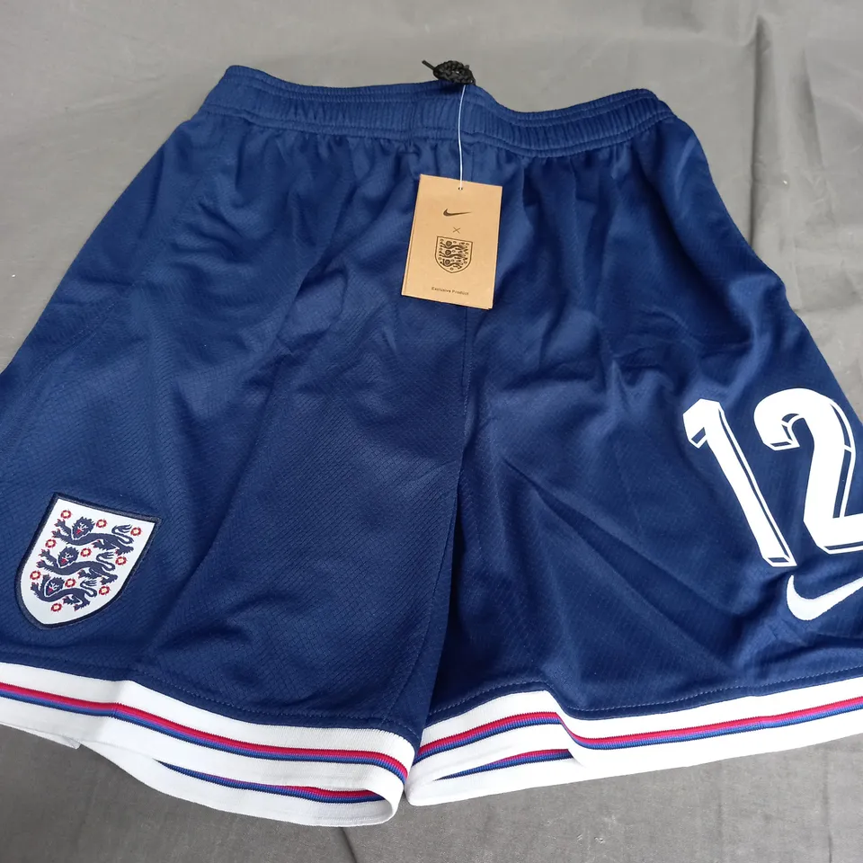 NIKE ENGLAND BLUE SHORTS - 12 - MEDIUM
