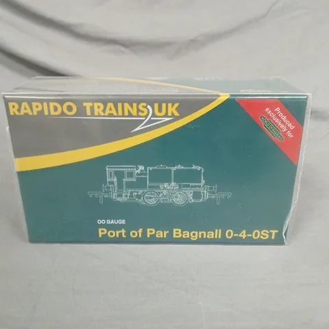 RAPIDO TRAINS UK PORT OF PAR BAGNALL 0-4-0ST OO GAUGE LOCOMOTIVE – NCB BLUE, BOXED