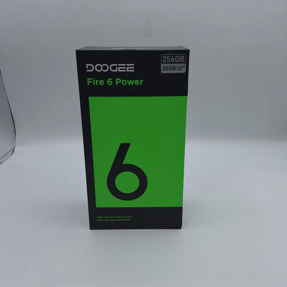 BOXED DOOGEE FIRE 6 POWER 8+12GB 256GB MOBILE PHONE IN INK BLACK