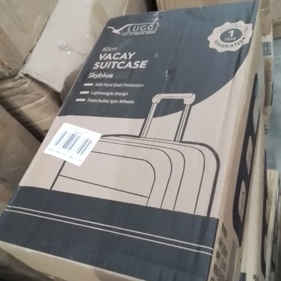 BOXED LUGG 40CM VACAY SUITCASE SKYBLUE
