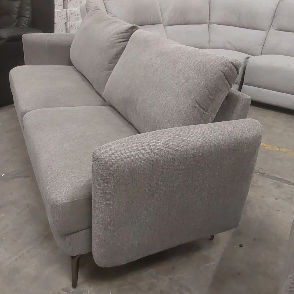 QUALITY DESIGNER FABRIC UPHOLSTERED 3-SEATER SOFA