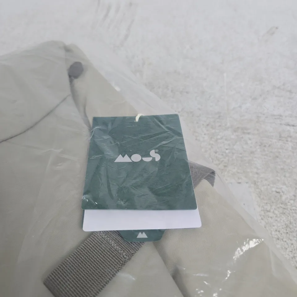 MOUS BEIGE BACKPACK WITH LOGO (SEALED IN PLASTIC)