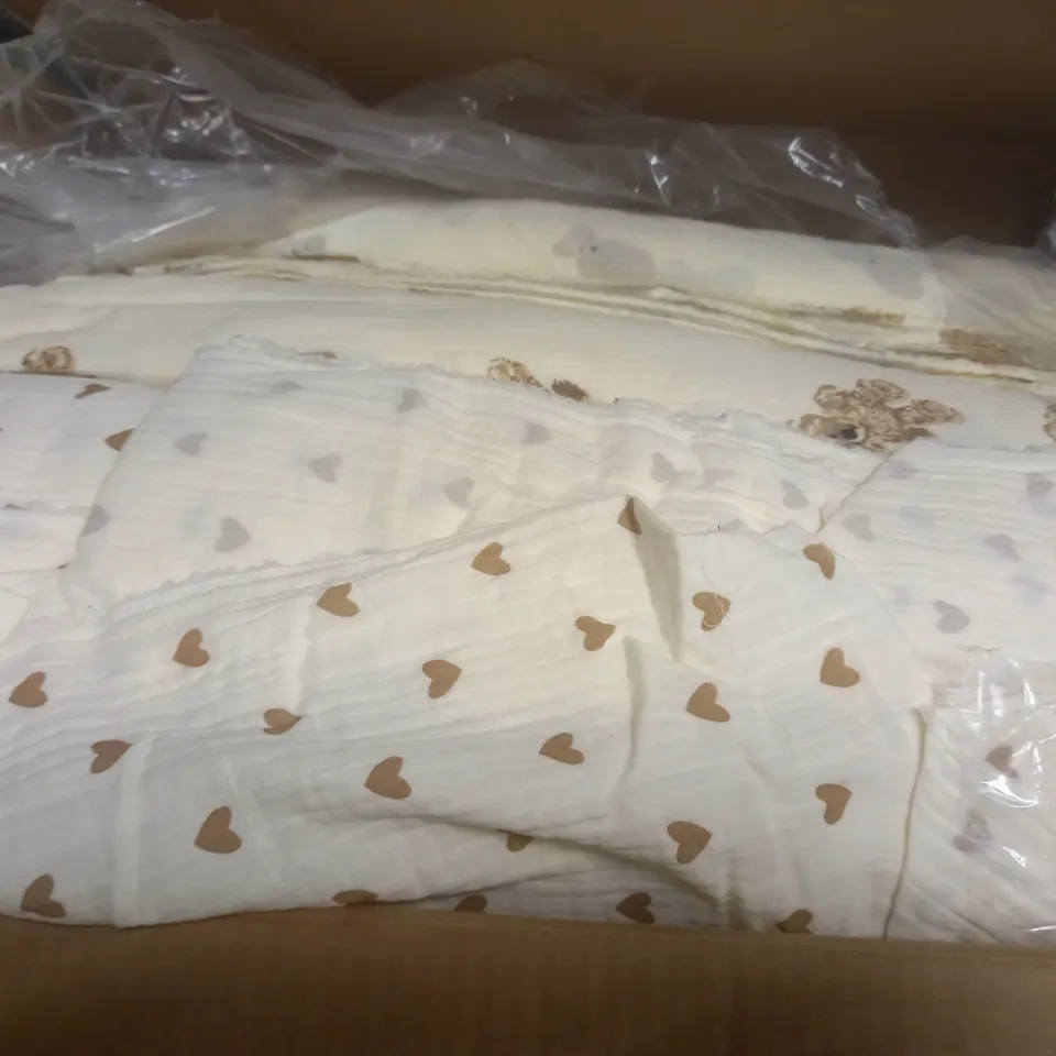unbranded large sheets with teddy bear print - size unspecified