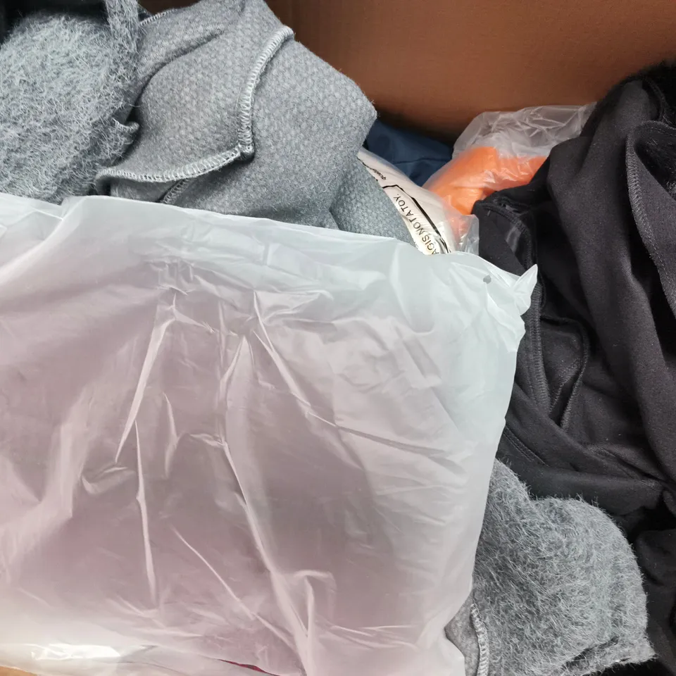 APPROXIMATELY 15 ASSORTED CLOTHING AND FASHION PRODUCTS IN VARIOUS STYLES AND SIZES - COLLECTION ONLY