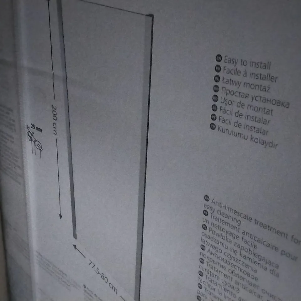 BOXED SHOWER PANEL 80 X 200CM