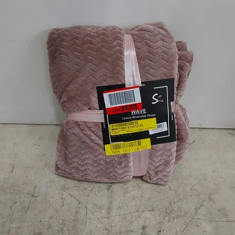 EMMRIE LUXURY WAVE THROW - MAUVE // 150 X 200cm