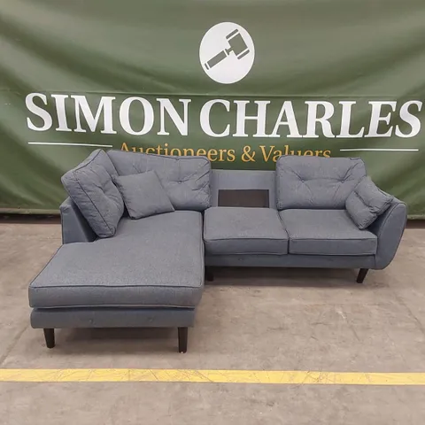 ASHLEY STYLE FABRIC CHAISE CORNER SOFA