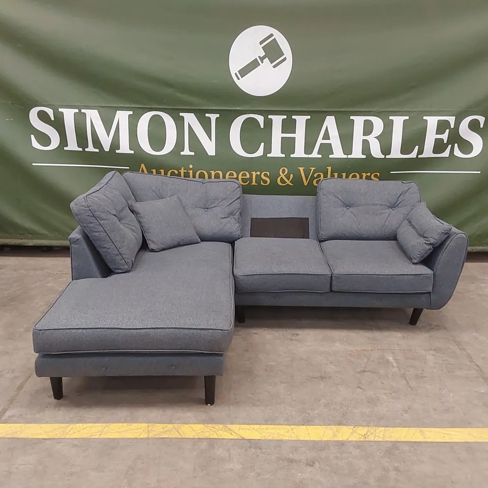 ASHLEY STYLE FABRIC CHAISE CORNER SOFA