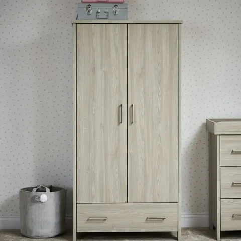 BOXED OBABY NIKA DOUBLE WARDROBE - GREY WASH (3 BOXES)