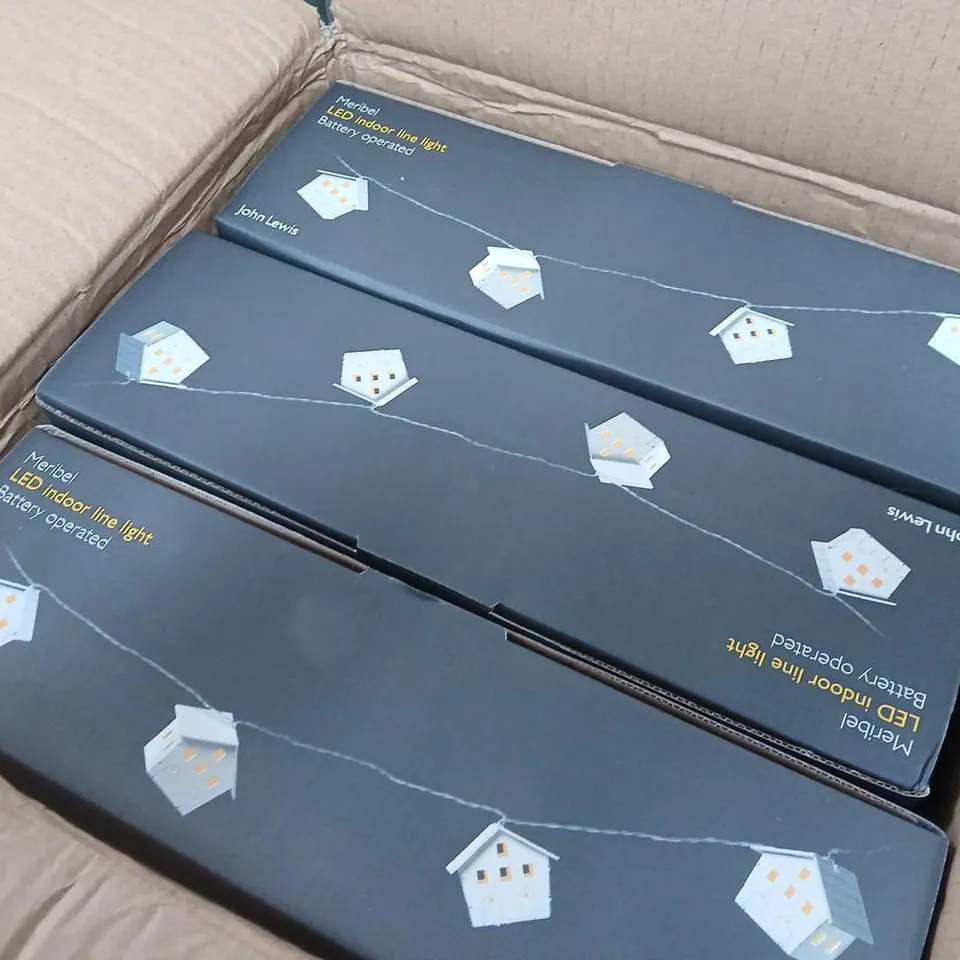 APPROXIMATELY 12 BOXED MERIBEL LED INDOOR LINE LIGTH