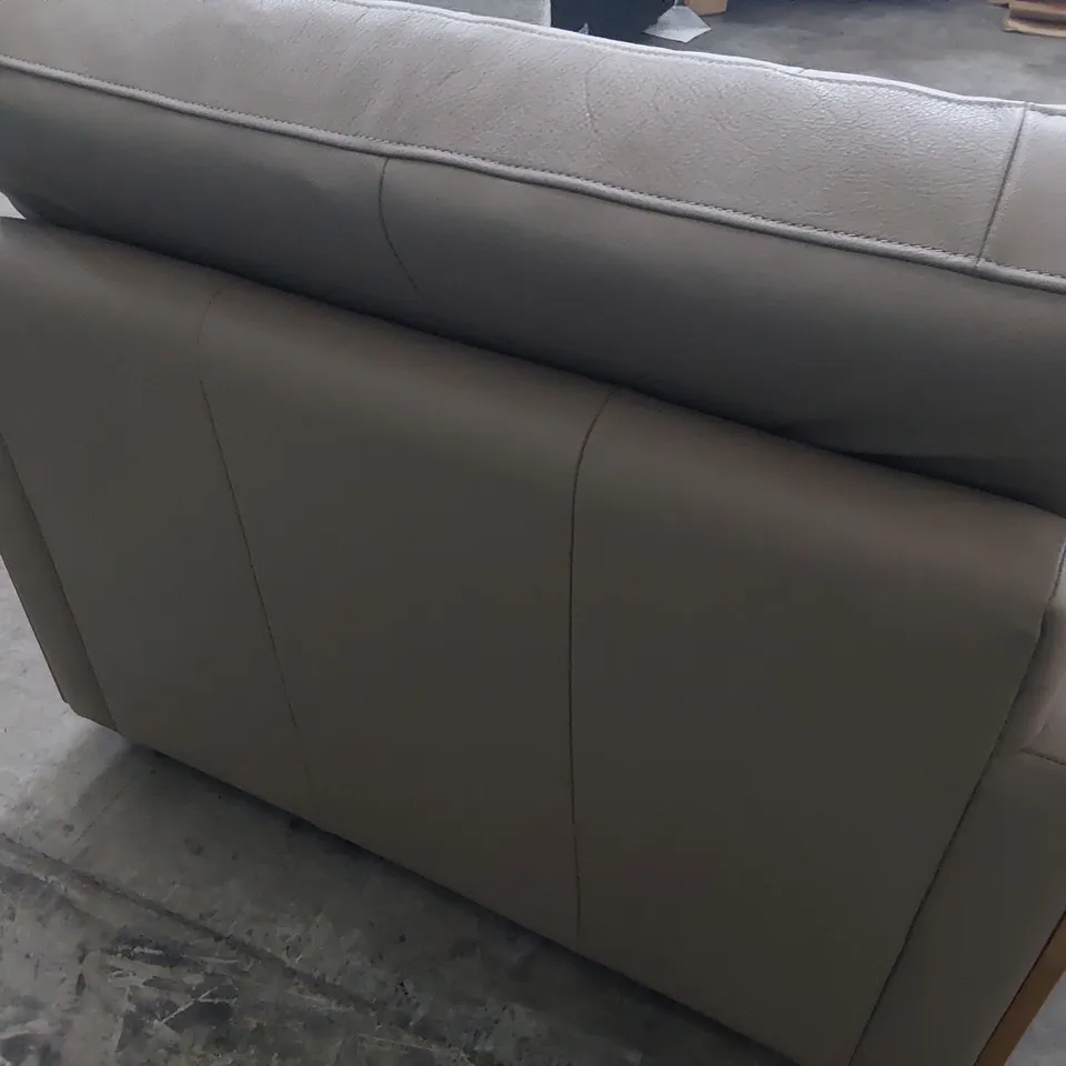 QUALITY BRITISH DESIGNER G PLAN VINTAGE CHAIR CAPRI MUSHROOM LEATHER 