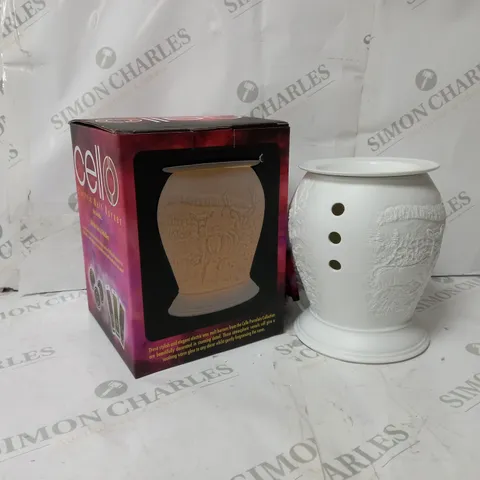 BOXED CELLO PORCELAIN ELECTRIC MELT BURNER - BUTTERFLY