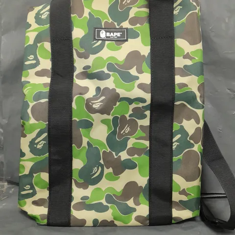 A BATHING APE BAG IN CAMO