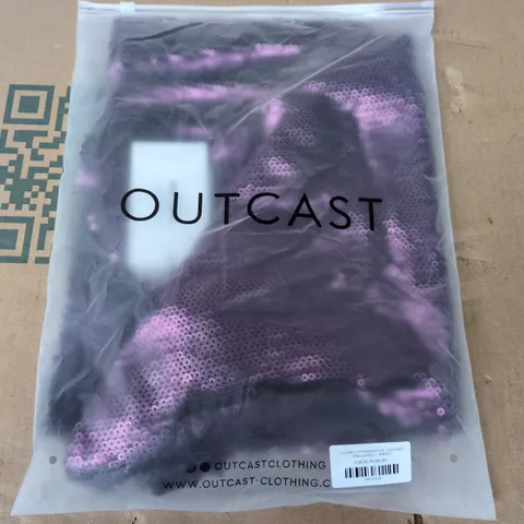 BAGGED OUTCAST LUCIAE MINI DRESS IN PLUM - XS