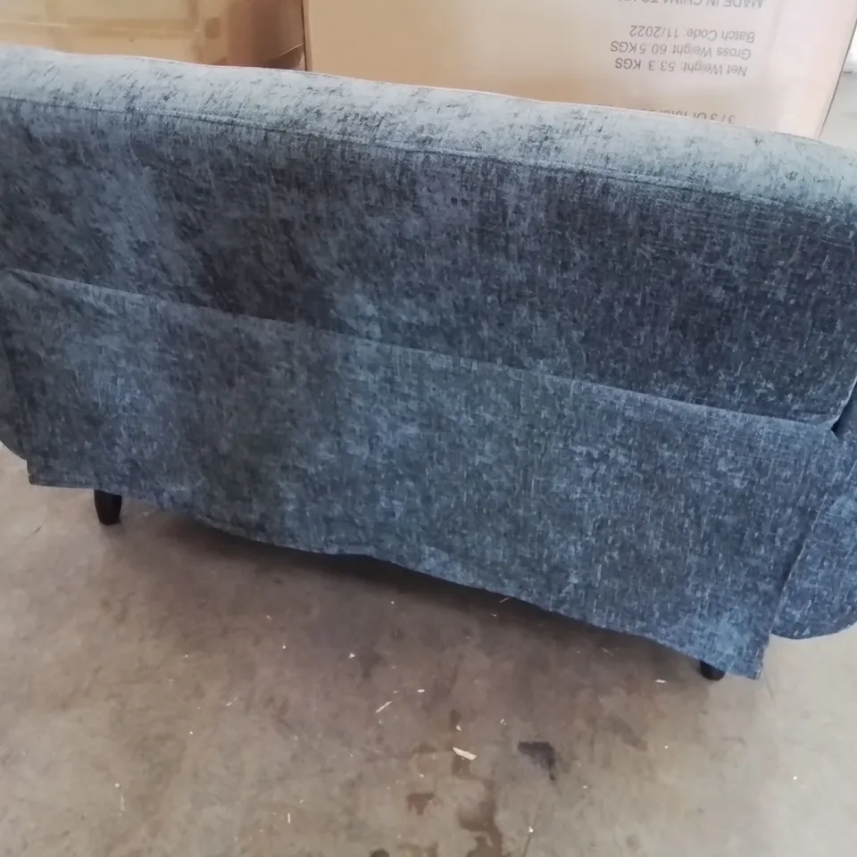 DESIGNER OSLO TWO SEATER SOFA GREY FABRIC 