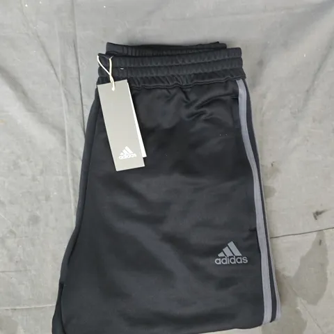 ADIDAS JOGGERS IN BLACK/GREY SIZE MEDIUM