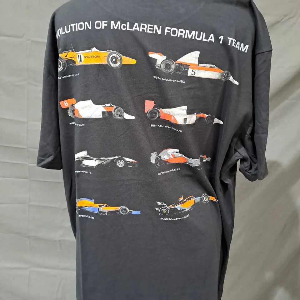 HOLLISTER MCLAREN FORMULA 1 EVOLUTION T-SHIRT IN BLACK SIZE LARGE