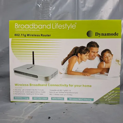BOXED DYNAMODE BROADBAND LIFESTYLE 802.11G WIRELESS ROUTER