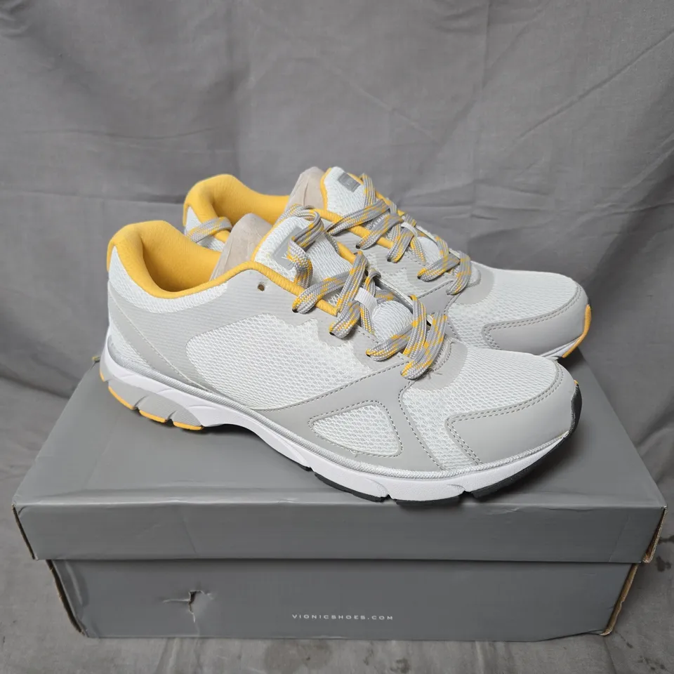 BOXED VIONIC DRIFT TOKYO TRAINER WHITE - SIZE 6.5
